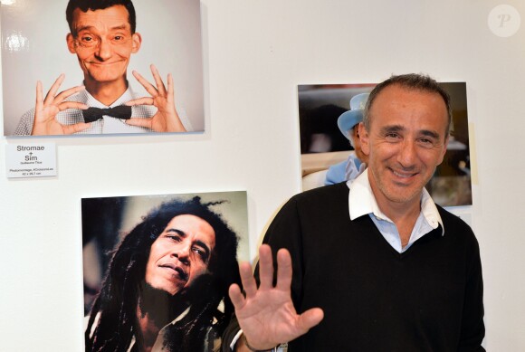 Exclusif - Élie Semoun - Vernissage de l'exposition "Vieux, nous ? Jamais !", organisée pour les 60 ans de Damart, à la galerie L'Imprimerie à Paris, le 16 octobre 2014.