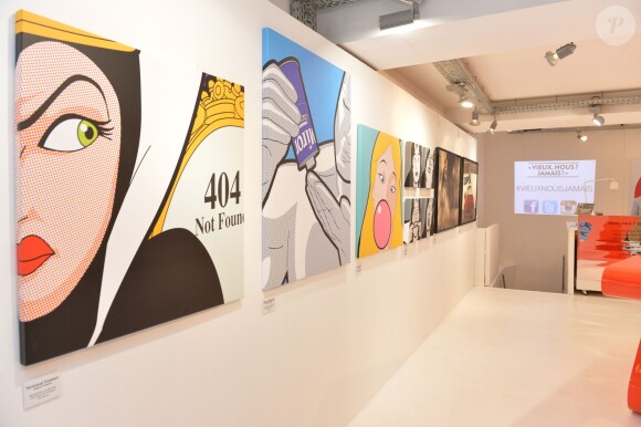 Exclusif - Vernissage de l'exposition "Vieux, nous ? Jamais !", organisée pour les 60 ans de Damart, à la galerie L'Imprimerie à Paris, le 16 octobre 2014.