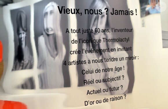 Exclusif - Vernissage de l'exposition "Vieux, nous ? Jamais !", organisée pour les 60 ans de Damart, à la galerie L'Imprimerie à Paris, le 16 octobre 2014.