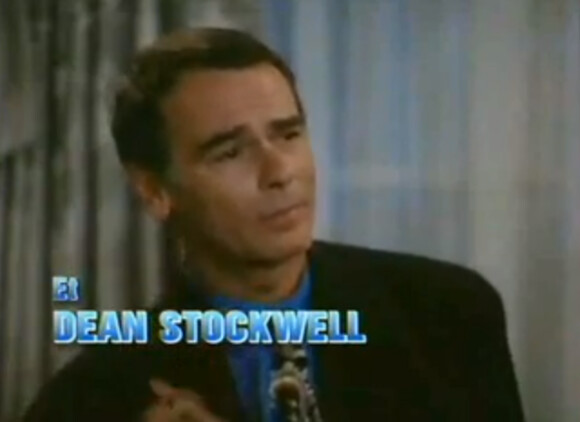 Dean Stockwell dans le générique de la série "Code Quantum".