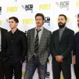  Jon Bernthal, Logan Lerman, Brad Pitt, Shia LaBeouf et Michael Pena lors du photocall du film Fury le 19 octobre 2014 &agrave; Londres 