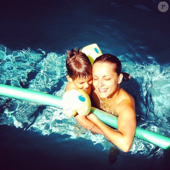 Priscilla Lopes et son fils