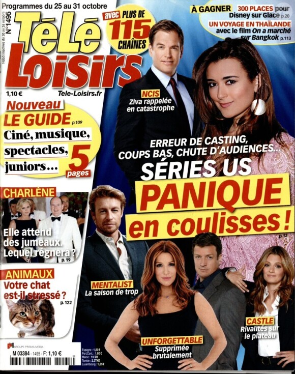 Télé Loisirs - édition du lundi 20 octobre 2014.
