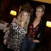 Laeticia Hallyday et Hélène Darroze - Présentation du livre d'Hélène Darroze, Les recettes de mes grands-mères, dans son restaurant parisien de la rue d'Assas, le 20 octobre 2014. 