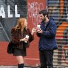 Scout Willis en compagnie de son nouveau boyfriend Matt Sukkar, dans les rues de New York, le 23 octobre 2014.