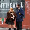 Scout Willis avec son nouveau petit ami Matt Sukkar dans les rues de New York, le 23 octobre 2014.