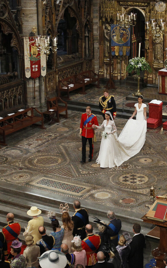 Pippa Middleton lors du mariage de sa soeur Kate avec le prince William, le 29 avril 2011 à Londres.