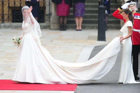Pippa Middleton lors du mariage de sa soeur Kate avec le prince William, le 29 avril 2011 à Londres.