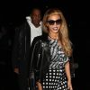 Beyoncé Knowles et Jay Z vont dîner un restaurant et se rendent dans une galerie d'art à Londres le 15 octobre 2014.