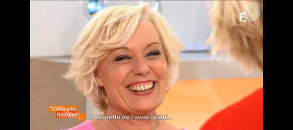 Simone dans "Toute une histoire" sur France 2. Le 28 octobre 2014.