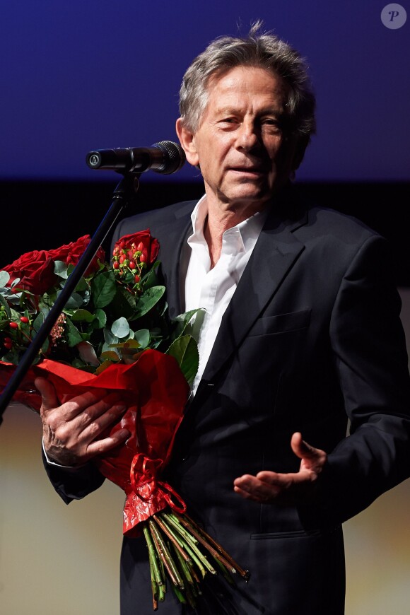 Roman Polanski présente "La Vénus à la fourrure" en Pologne, le 13 septembre 2013.