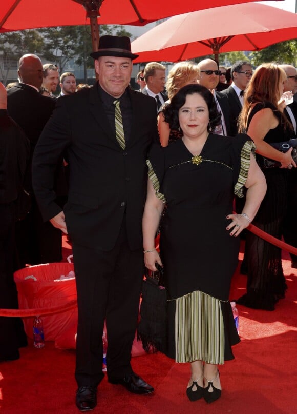 Alex Borstein et son mari Jackson Douglas à la soirée des Emmy Awards à Los Angeles, le 15 septembre 2013
