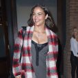 Paula Patton quitte son hôtel à New York Le 18 octobre 2014.