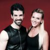 Miguel Angel Munoz et Amélie Neten sur le plateau de Danse avec les stars 5, le 1er novembre 2014.