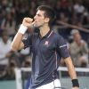 Novak Djokovic remporte l'Open Masters 1000 de Tennis Paris-Bercy à Paris le 2 novembre 2014. 