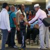 Stevie Wonder et son clan à l'aéroport de Los Angeles, le 26 août 2013