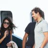 Rafael Nadal et sa belle Xisca visiblement séduits par le Blue Ice, à Cannes, le 15 octobre 2014, un yacht de luxe à vendre pour 27,9 millions d'euros