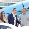 Rafael Nadal et sa belle Xisca visitent le Blue Ice, un yacht de luxe ancré à Cannes, le 15 octobre 2014