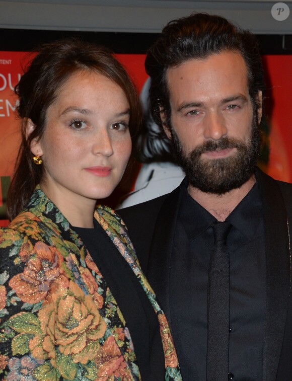Anaïs Demoustier et Romain Duris - Avant-première du film Une Nouvelle Amie au cinéma MK2 Bibliothèque à Paris, le 3 novembre 2014