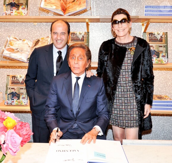 Valentino Garavani lors du lancement de son livre à New York, le 6 novembre 2014.