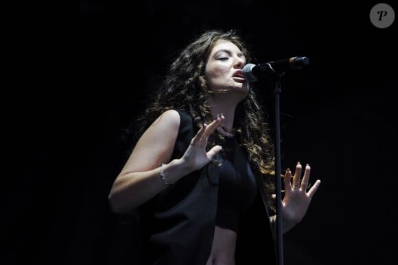 Lorde en concert au festival Austin City Limits Music Festival. Le 12 octobre 2014.