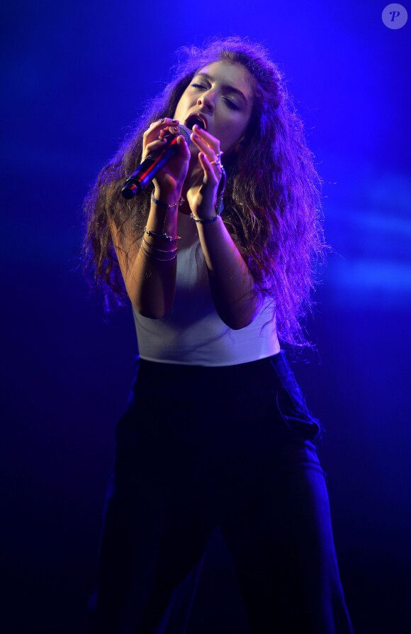 Lorde sur la scène du Radio 1's Big Weekend à Glasgow. Le 24 mai 2014.