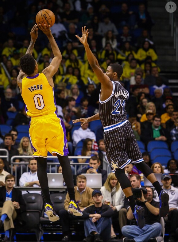 Nick Young lors du match Orlando Magic - Los Angeles Lakers à Orlando. Le 24 janvier 2014.