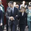 Felipe VI et Letizia d'Espagne assistaient le 10 novembre 2014 à Bullas, dans la province de Murcie, à une messe de funérailles, partageant le deuil des proches des personnes mortes dans l'accident de leur bus le samedi précédent et leur apportant leur réconfort.