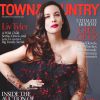 Liv Tyler en couverture du magazine Town & Country. Robe Armani Privé.
