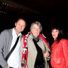 Exclusif - Dany Moreau, Jean-Pierre Mocky et Erika Moulet - Soirée annuelle de l'association des journalistes niçois de Paris au restaurant du Chalet des Îles au Bois de Boulogne le 3 novembre 2014.