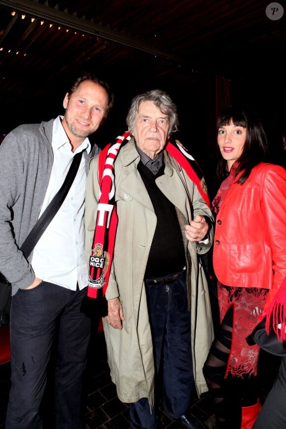 Exclusif - Dany Moreau, Jean-Pierre Mocky et Erika Moulet - Soirée annuelle de l'association des journalistes niçois de Paris au restaurant du Chalet des Îles au Bois de Boulogne le 3 novembre 2014.