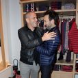  Medi Sadoun et Mathieu Madenian lors de l'inauguration de la boutique Serge Blanco avenue de l'Op&eacute;ra &agrave; Paris, le 13 novembre 2014 