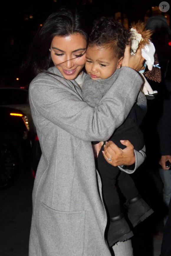 Kim Kardashian et North à New York, le 7 novembre 2014.