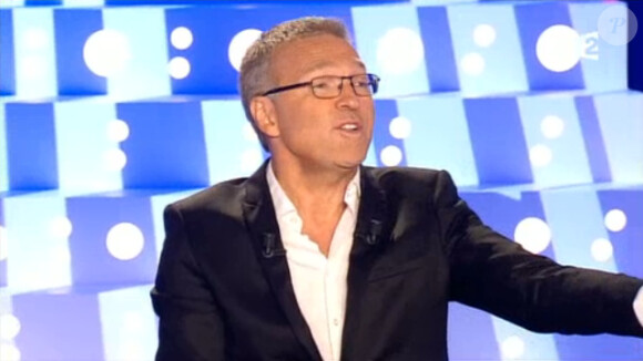 Laurent Ruquier présente On n'est pas couché, le samedi 4 octobre 2014.