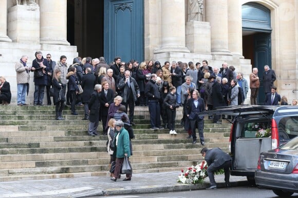 Exclusif - Obsèques du compositeur Nicolas Skorsky en l'église Saint-Roch à Paris le 7 novembre 2014.