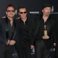  Le groupe U2 après les Golden Globe Awards à Los Angeles, le 12 janvier 2014. 