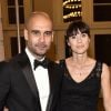 Pep Guardiola et sa femme Christina Serra lors de la cérémonie de remise des "Care-for-Rare Science Awards 2014" à Munich, le 13 novembre 2014.