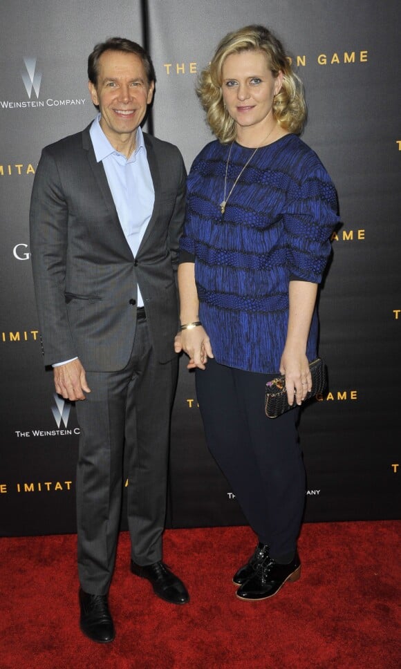 Jeff Koons et Justine Koons lors de la première du film Imitation Game au Ziegfeld Theater, New York, le 17 novembre 2014.