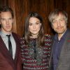 Benedict Cumberbatch, Keira Knightley et le réalisateur d'Imitation Game lors d'un dîner à New York le 17 novembre 20144.