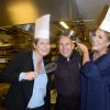 Luana Belmondo, Maryan Gandon (chef de l'hôtel Majestic Barrière à Cannes), Marianne James lors de la finale du "Cook Master" à l'hôtel Fouquet’s Barrière à Paris le 17 novembre 2014.