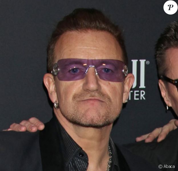 U2 après les Golden Globe Awards à Los Angeles, le 12 janvier 2014.