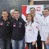 Exclusif - Dany Boon, parrain de l'Ecurie du Coeur (équipe MD Rallye Sport) qui prendra le départ du rallye Dakar 2015 au profit de l'association Mécénat Chirurgie Cardiaque, lors de la présentation de la voiture avec l'équipe à Saint-Denis, le 19 novembre 2014.