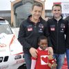 Exclusif - Dany Boon, parrain de l'Ecurie du Coeur (équipe MD Rallye Sport) qui prendra le départ du rallye Dakar 2015 au profit de l'association Mécénat Chirurgie Cardiaque, lors de la présentation de la voiture avec l'équipe à Saint-Denis, le 19 novembre 2014.