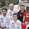 Exclusif - Dany Boon, parrain de l'Ecurie du Coeur (équipe MD Rallye Sport) qui prendra le départ du rallye Dakar 2015 au profit de l'association Mécénat Chirurgie Cardiaque, lors de la présentation de la voiture avec l'équipe à Saint-Denis, le 19 novembre 2014.