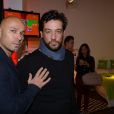  Eric Judor et Titoff lors de l'inauguration de la premi&egrave;re boutique &eacute;ph&eacute;m&egrave;re "Acer" rue des Halles &agrave; Paris, le 20 novembre 2014. 