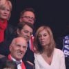 François Baroin et Michèle Laroque - People à la finale de la Coupe Davis (France - Suisse) au Stade Pierre Mauroy de Lille Métropole le 21 novembre 2014 