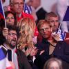 Radu Mihaileani, Arnaud Lemaire et une amie - People à la finale de la Coupe Davis (France - Suisse) au Stade Pierre Mauroy de Lille Métropole le 21 novembre 2014 