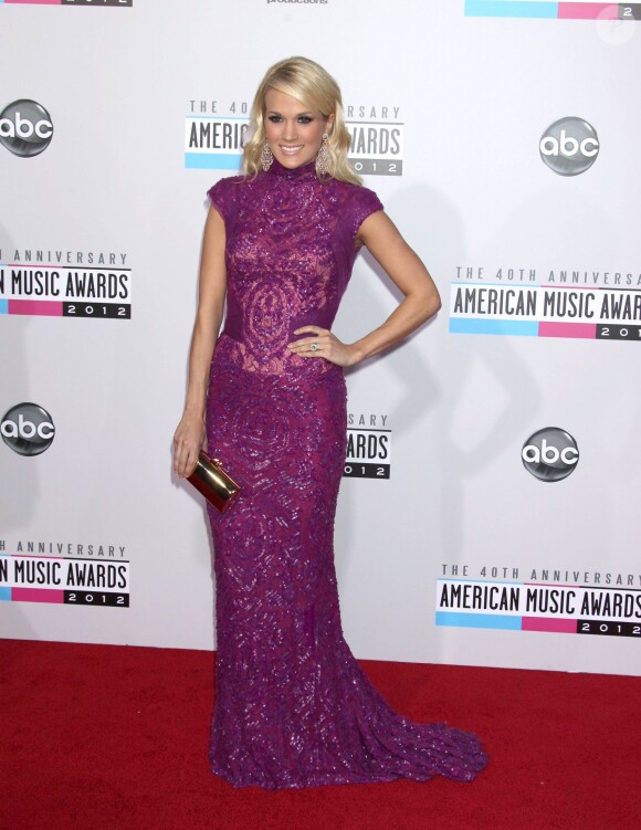 Carrie Underwood lors du 40e anniversaire des "American Music Awards" à Los Angeles. Le 18 novembre 2012.