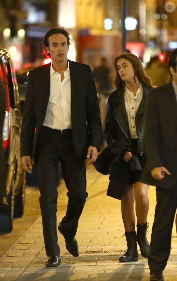 Exclusif - Anthony Delon et sa fille Liv - Le clan Delon réuni à l'occasion des 50 ans d'Anthony Delon au Mandarin Hotel. Le 2 octobre 2014.