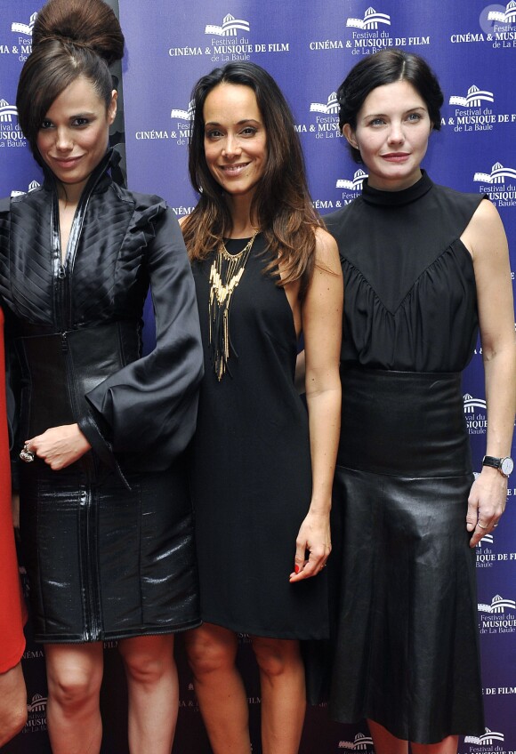 Mélissa Mars, Karine Lima et Delphine Chanéac - Clôture du festival Cinéma et Musique de film de La Baule le 22 novembre 2014.